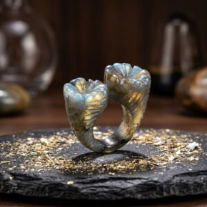 Labradorite Handmade Ring .