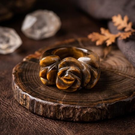 Tiger Eye Handmade Ring .