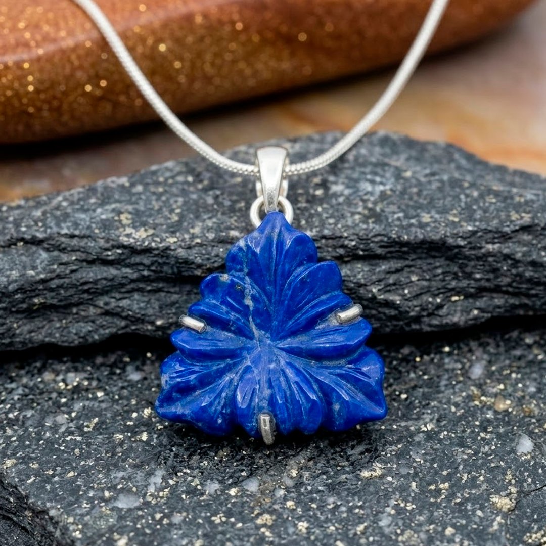Lapis Lazuli Pendant : 925 sterling silver jewelry