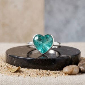 Paraiba Tourmaline Handmade 925 Sterling Silver Rings